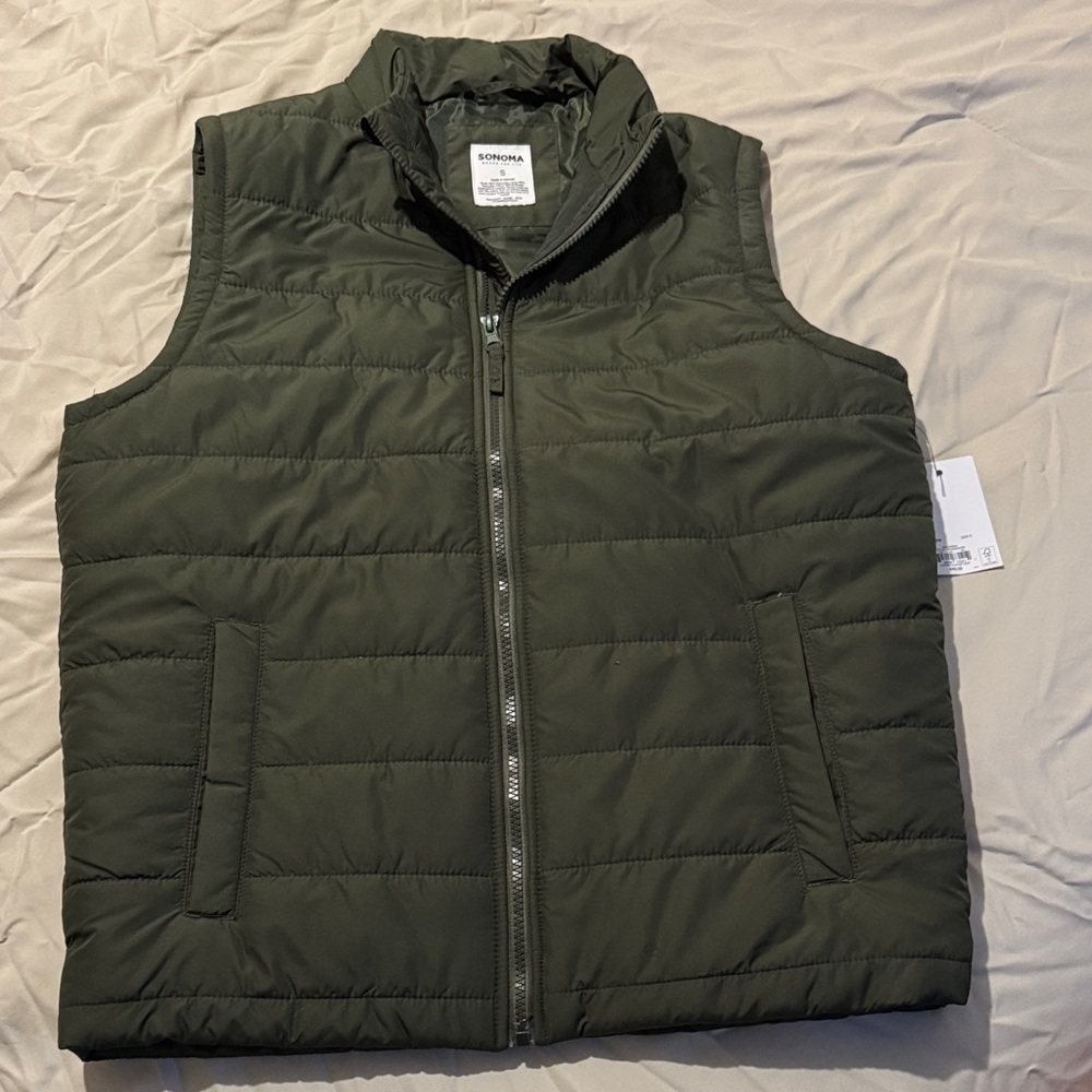 Sonoma Quilted Puffer Vest - Olive